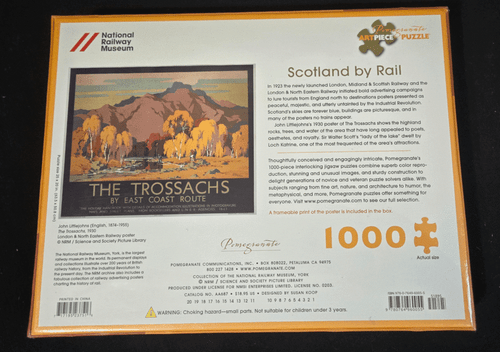 Pomegranate ArtPiece Puzzle Scotland By Rail The Trossachs 1000pcs New - Picture 2 of 2