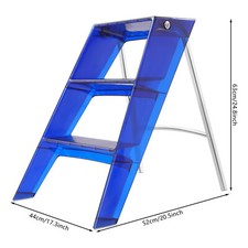 Folding Step Stool, Step Stools for Adults, 3 Step Ladder Folding Step Stool