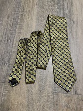 Alberto Zimni Signature Men's Tie (Blue/Gold) - Clean - Silk Made In USA B-20