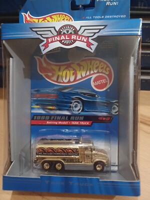Hot Wheels 1999 Final  Tank Truck (Gold) Retiring Model #11 of 12