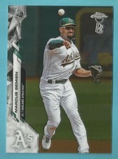 2020 Topps Chrome Ben Baller Baseball Marcus Semien Oakland A's #144
