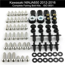 Fit For Kawasaki Ninja 650 ER-6F 2012-2016 Full Fairing Bolt Screw Fastener Kit