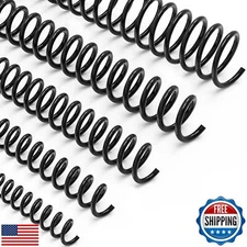 MAKEASY 100 Pack Plastic Spiral Binding Coils, 1/4"(6mm), 30 Sheet Capacity, 