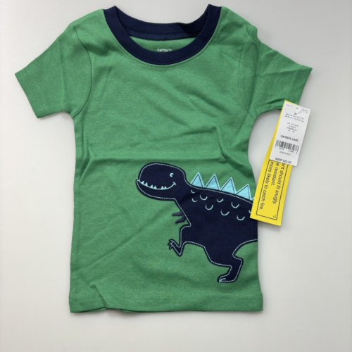 Carter's Jungen Dinosaurier Pyjama Set 2T grün 2-teilig Nachtwäsche Kleinkind Schlafanzug - Bild 2 von 6