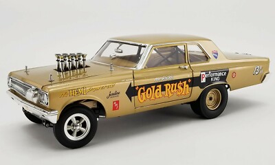 1965 DODGE CORONET AWB GOLD RUSH HEMI DRAG CAR Mr RICH'S 1:18 ACME A1806506