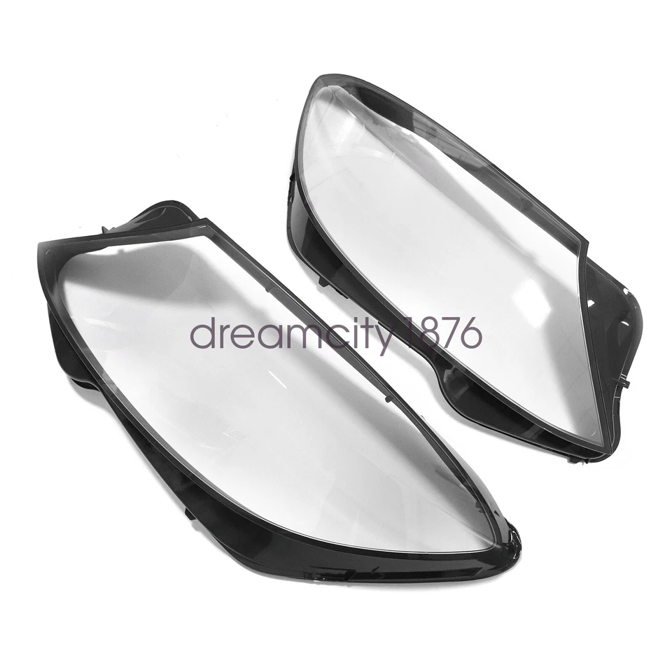 2X For Mercedes-Benz W222 S-Class 14-17 Pair Lampshade Headlight Lens Lamp Cover - Image 3 of 4