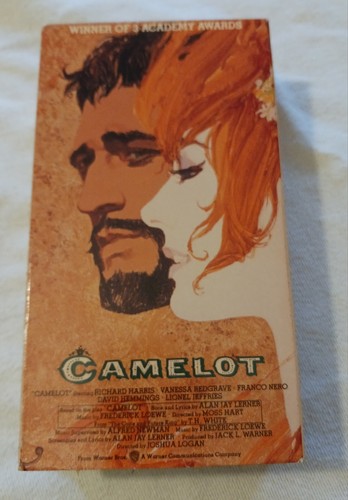 Camelot VHS (1987, Warner Bros) Richard Harris Vanessa Redgrave - TESTED