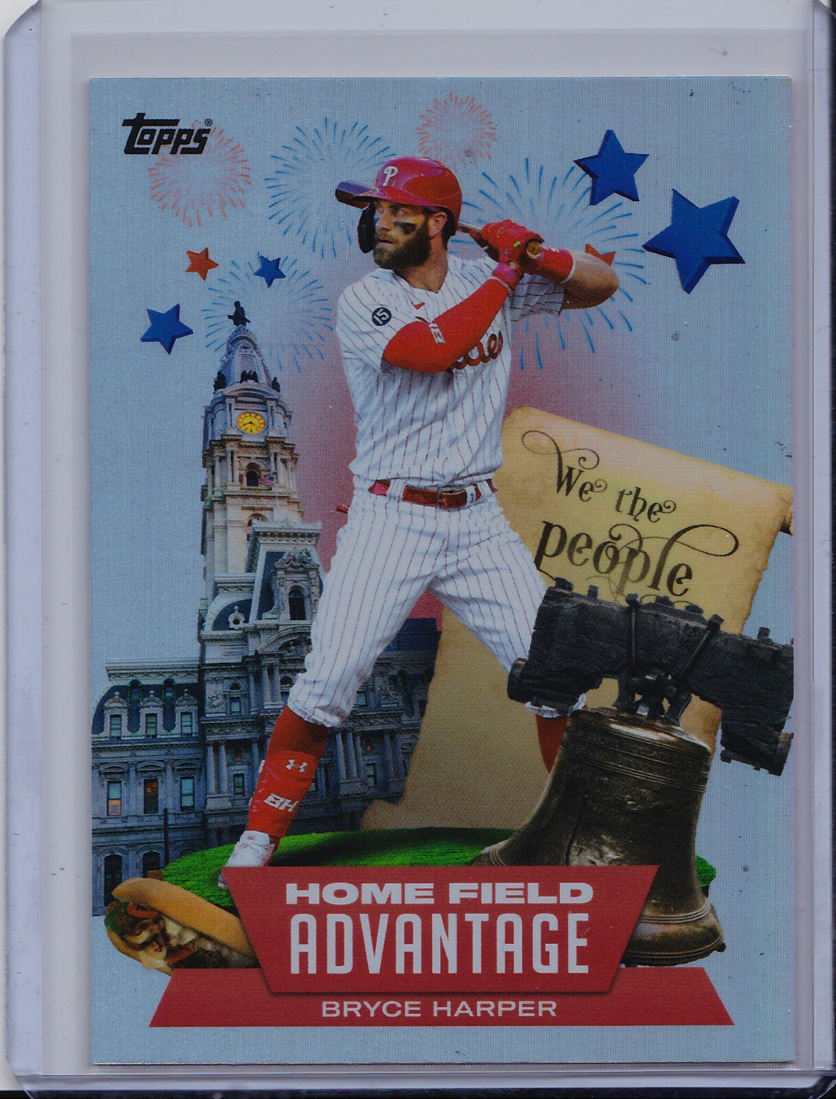 Bryce Harper 2022 Topps Series 1 Home Field Advantage SSP Foil Insert Homefield