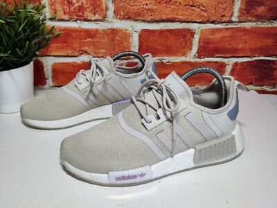 Adidas NMD R1 BLISS DAMEN-SCHNÜRSCHUHE UK 6 US 7,5 BEIGE GLITZER SNEAKER