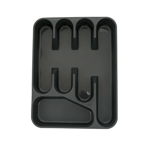 Kunststoff Besteck Tablett Halter Organizer Schublade Einsatz ordentlich Aufbewahrung 5 Fach - Bild 23 von 66