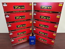 ZEN Red 100 mm Cigarette Empty Tubes 10 Boxes +BLUE Tough Box~Ships In Box