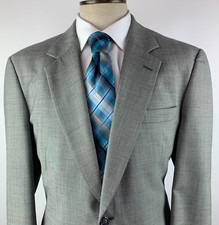 Jos A Bank 43R Wool Cashmere Gray Two Piece Suit 2 Button Jacket 38x28