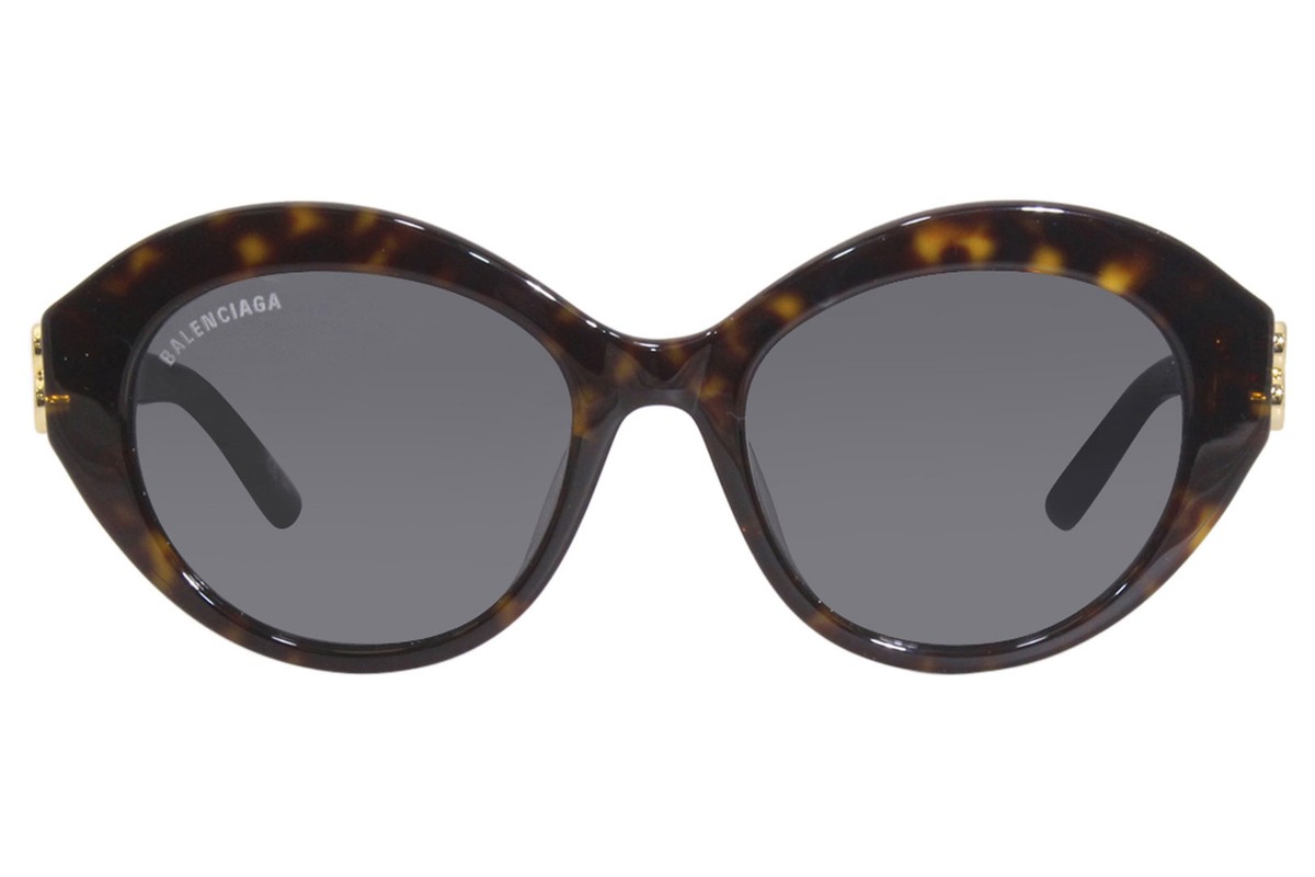 Balenciaga BB Hinge Oval Sunglasses BB0133S 004 Blue/Silver 52mm Balenciaga BB0133S 002 Sunglasses Women main image 2