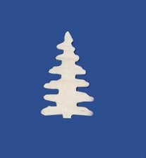 4-1/4" x 2-1/2" Plywood Trees woodcraft craft supplies 50 pcs