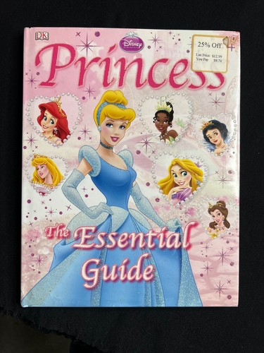 LOT OF 5 Disney Princess Books Essential Guide Ariel Snow White Beauty Jasmine - Foto 3 di 6