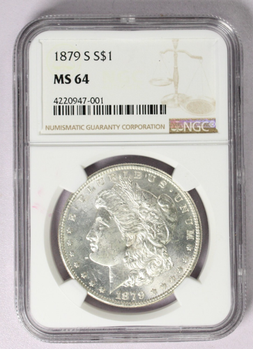 1879-S NGC MS64 $1 Morgan Silver Dollar