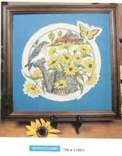 COUNTRY CORN FLOWERS   CROSS STITCH   PATTERN  ONLY   HM - QUQ