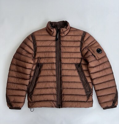 C.P. Company Men's Puffer Coat Cedar Size 48 Medium Down Jacket DD