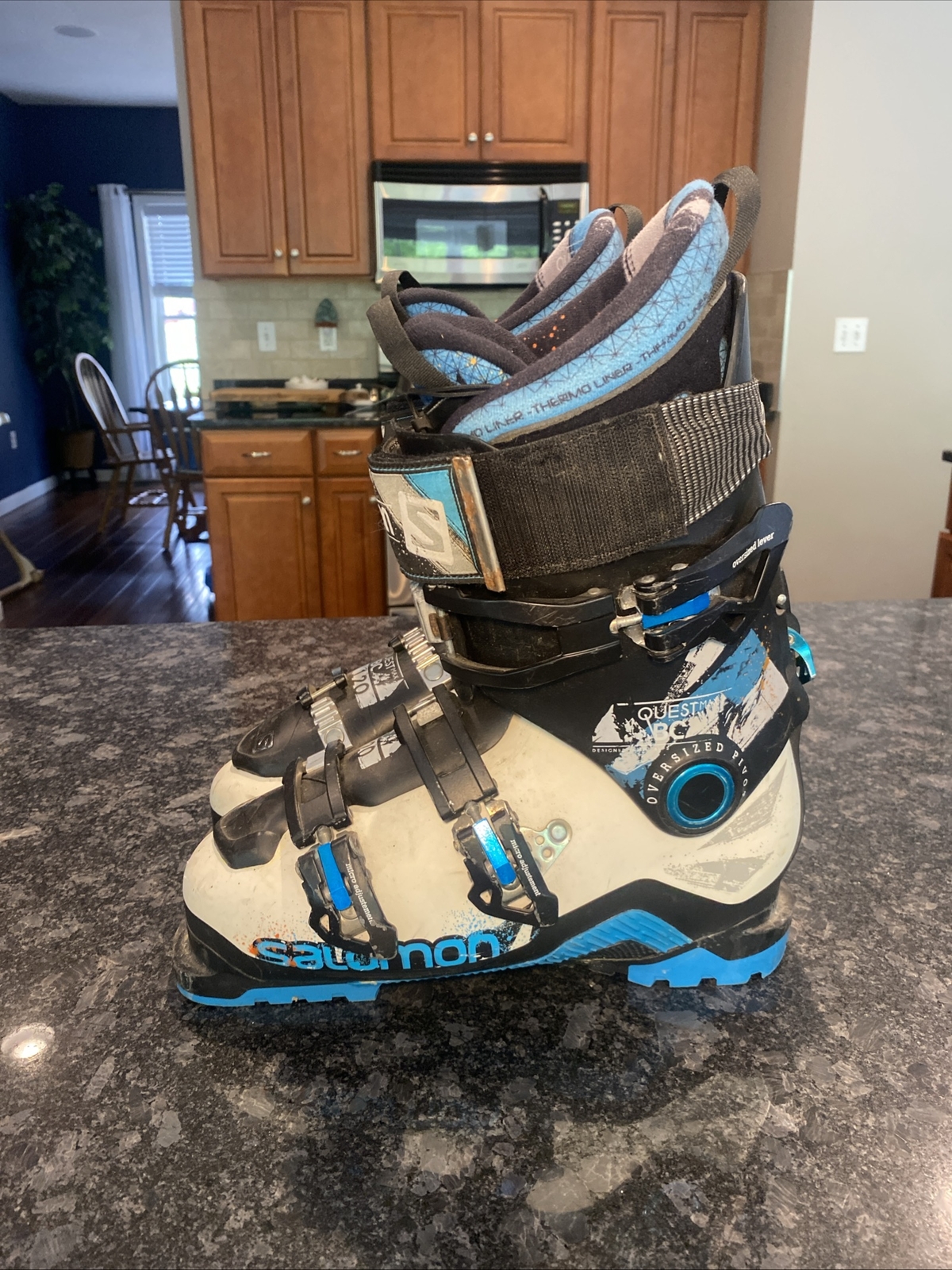 Scarponi da sci Salomon Quest Max BC 120 fodera termica Mondo 26 5 downhill alpino