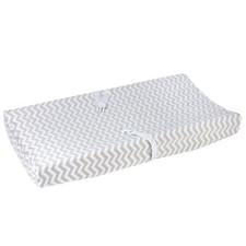 Carter's Baby Changing Pad Cover, Smoke Grey Chevron, One Size