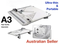 A3 Drawing Board Portable Drafting Kit Head Tilters Set Square Table Adjustable