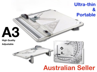 Adjustable Drawing Set A3 Drawing Board Portable Drafting Kit Head Tilters Set Square Table ...