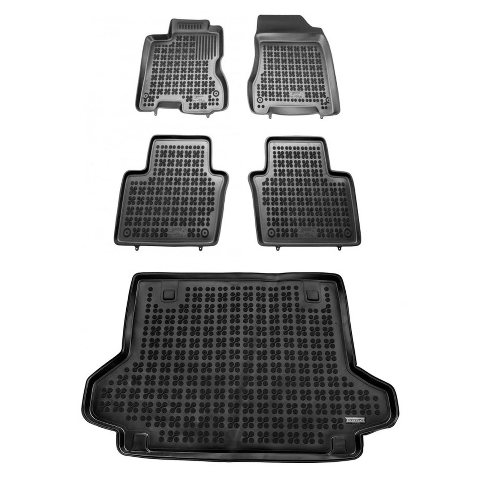 Tapis de sol pour Renault Koleos 1 de 2007 à 2016 en moquette noire sur mesure