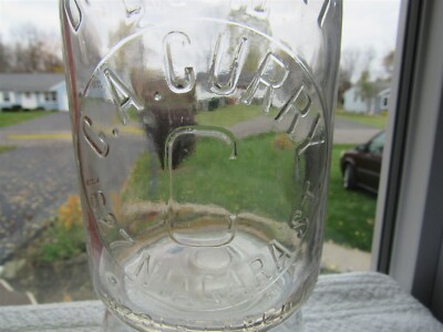 TREQ Milk Bottle CA Curry Dairy Farm 1627 Niagara St Niagara Falls NY NIAGARA CO
