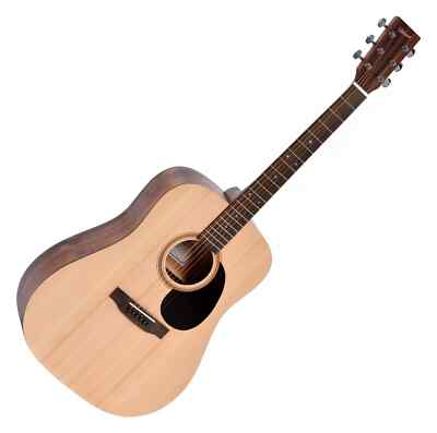 Ditson D-10 Dreadnought Akustik Western Gitarre Natur Sitka Fichte Mahagoni