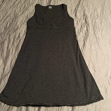 Gilligan & O'Malley Women's Sleeveless Striped Midi Dress Vacation Party Travel