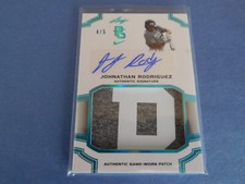 2016 Leaf Perfect Game Johnathan Rodriguez RPA Patch Auto Autograph 1st RC 4/5