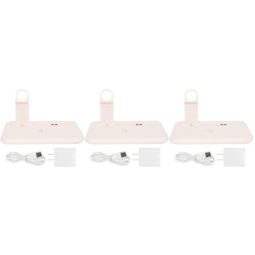  3 Sets Wireless Charging Station Stations Cell Phone Charger Multifunction - 第 1/12 張圖片