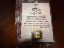 Back To Back Champions Denver Broncos Season Ticket Holder Pat Bowlen Rare!