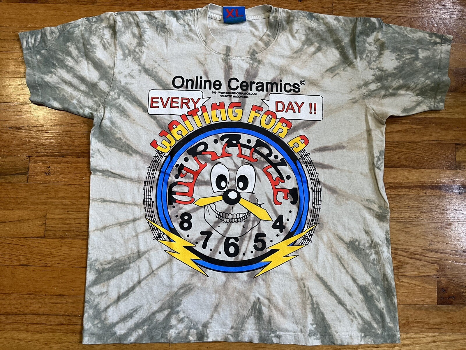 Rare A24 Grateful Dead Online Ceramics Waiting For A Miracle Shirt-image