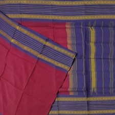 Vintage Burgundy Sarees 100 Pure Silk Woven Traditional Sari 5YD Craft Fabric