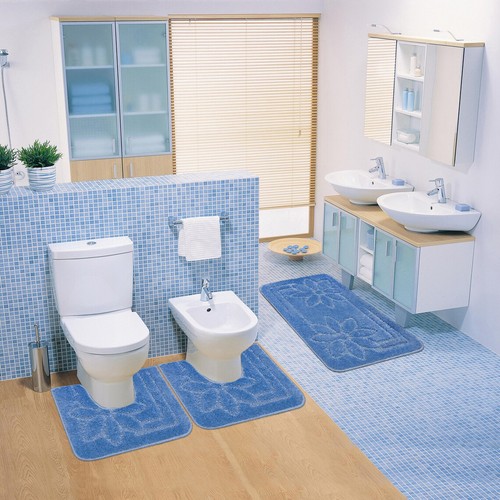 Badteppich Wickelauflage Weich Rutschfest Saugfähig Abstieg Dusche Badewanne - Bild 34 von 34