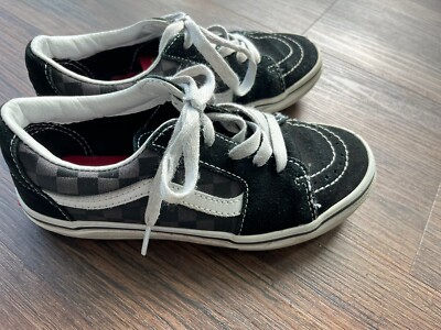 Vans Checkerboard Old Skool Primary Check Gray Black White Lace Shoes  Youth