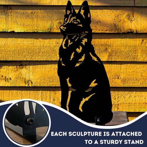 Deutscher Schäferhund Statue Geschenk Besitzer Sie Ihn Wohndeko Garten Ornamente Figur - Bild 21 von 44