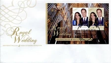 2011 Royal Engagement William & Kate (Mini Sheet) FDC - Port Hedland WA 6721