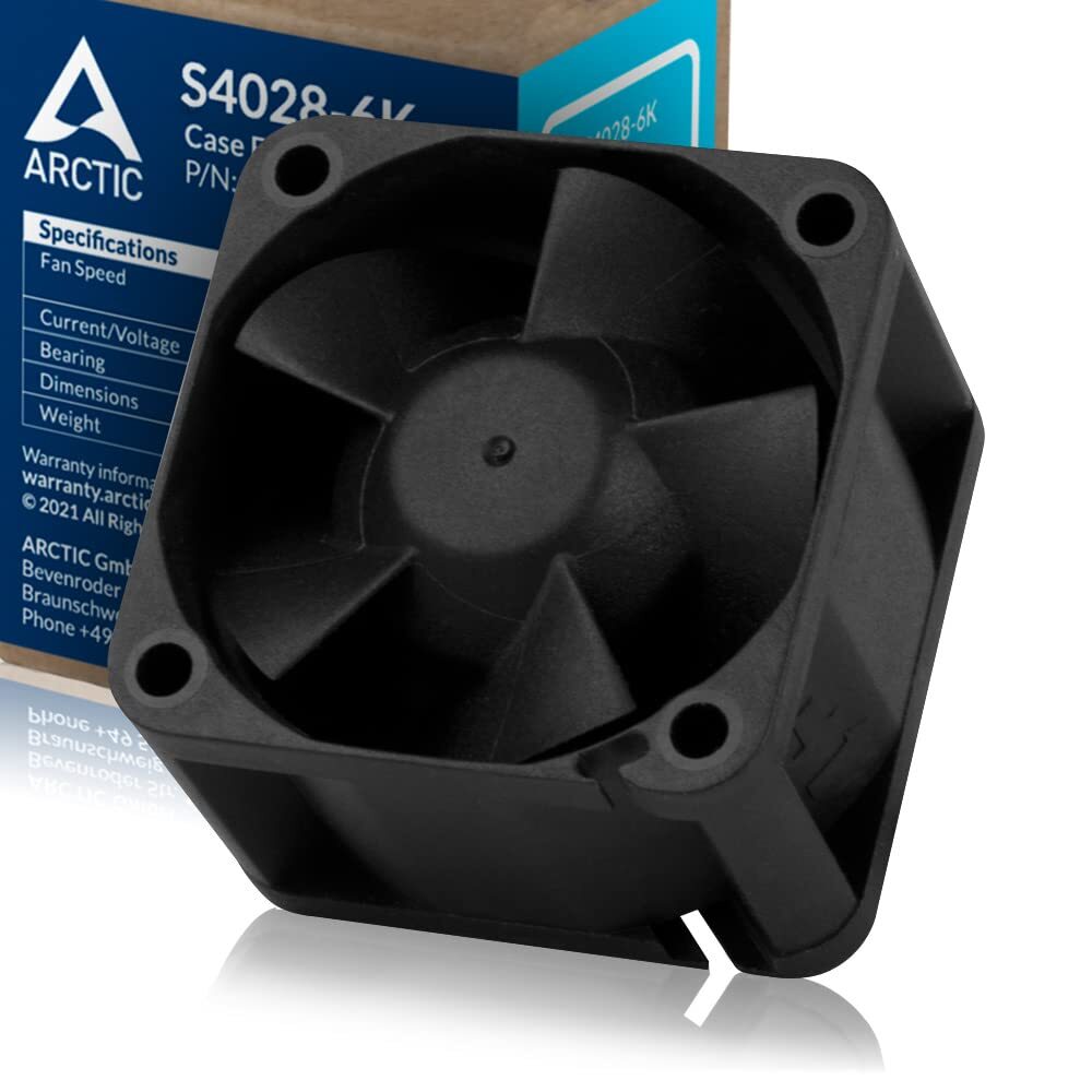 ARCTIC S4028-6K - 40x40x28 mm fan, 250-6000 RPM, PWM regulated, 4-pin connector,