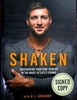Tim Tebow Autographed "SHAKEN" new signed book 2016 Heisman Trophy winner NFL