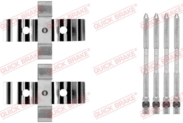 Quick Brake 109-1848 ZubehöRset, Scheibenbremsbelag FüR Abarth, Alfa Romeo,Opel-image
