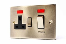 ANTIQUE BRASS LIGHT SWITCHES, SOCKETS, DIMMERS, 20% MIXED ITEM DISCOUNT!
