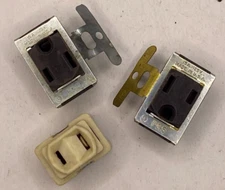 P &S Switch  15A 125V Made in USA Black Ivory Lot Of 3🔔