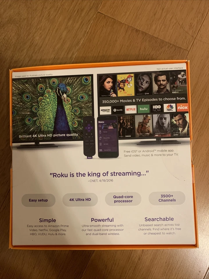 Roku Premiere (5th Generation) 4K Media Streamer 4620RW VUDU Edition - Black - Image 3 of 3