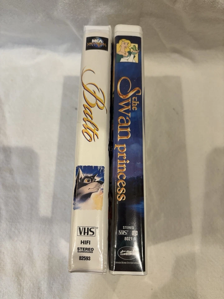 Balto & The Swan Princess VHS Lot – Animated Family Classics Clean Tested #8 Foto 3 de 4