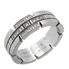 Cartier Tank Française Ring, 18K White Gold, Diamond, Size #56, Me... GZl1gfau