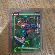 2026 Topps Chrome Marvel Spider-Girl Green X-Fractor 19/99 #161