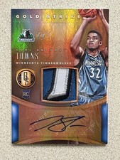 2015-16 Karl Anthony Towns Rookie RPA Gold Standard True 1/1