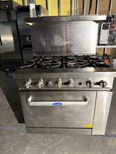 CookRite ATMG-36 Commercial Gas Range 4 Burners Right Griddle Standard Oven